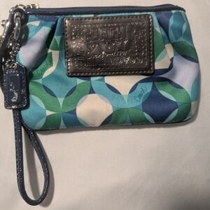 Coach Poppy Optic C Sateen Wristlet
